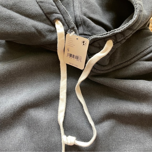 NEW Free People We The Free Zuma Hooded Sweatshirt In Black - Picture 10 of 13